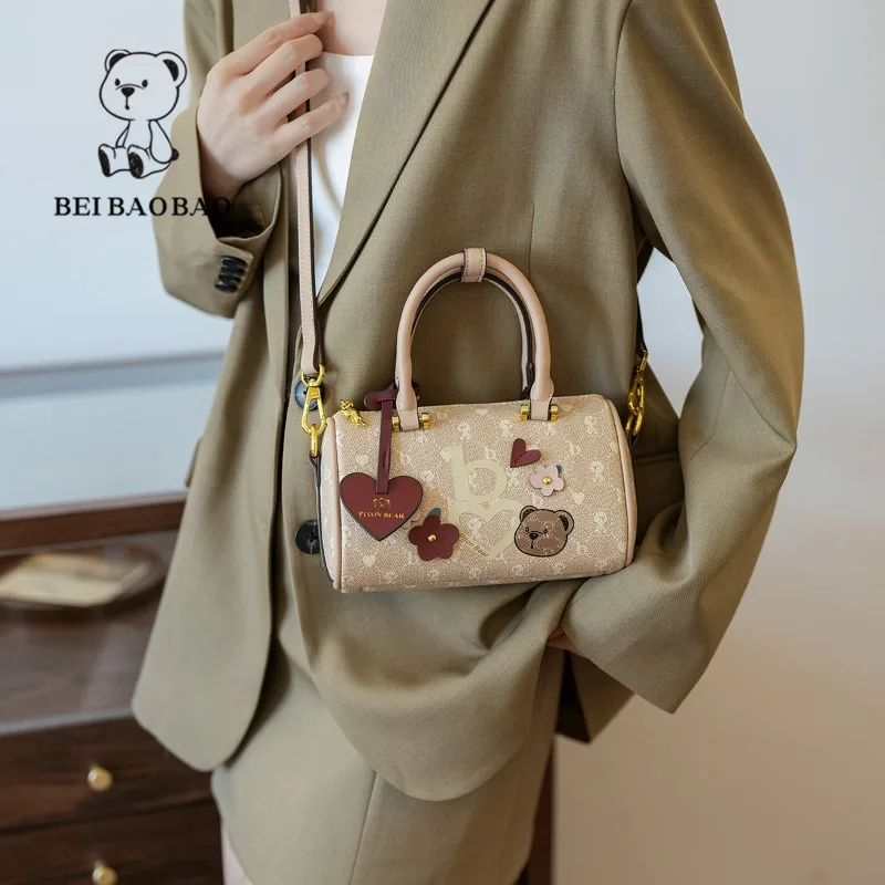 Минималистичная Женская Ретро сумка Beibaobao для поездок через плечо в западном