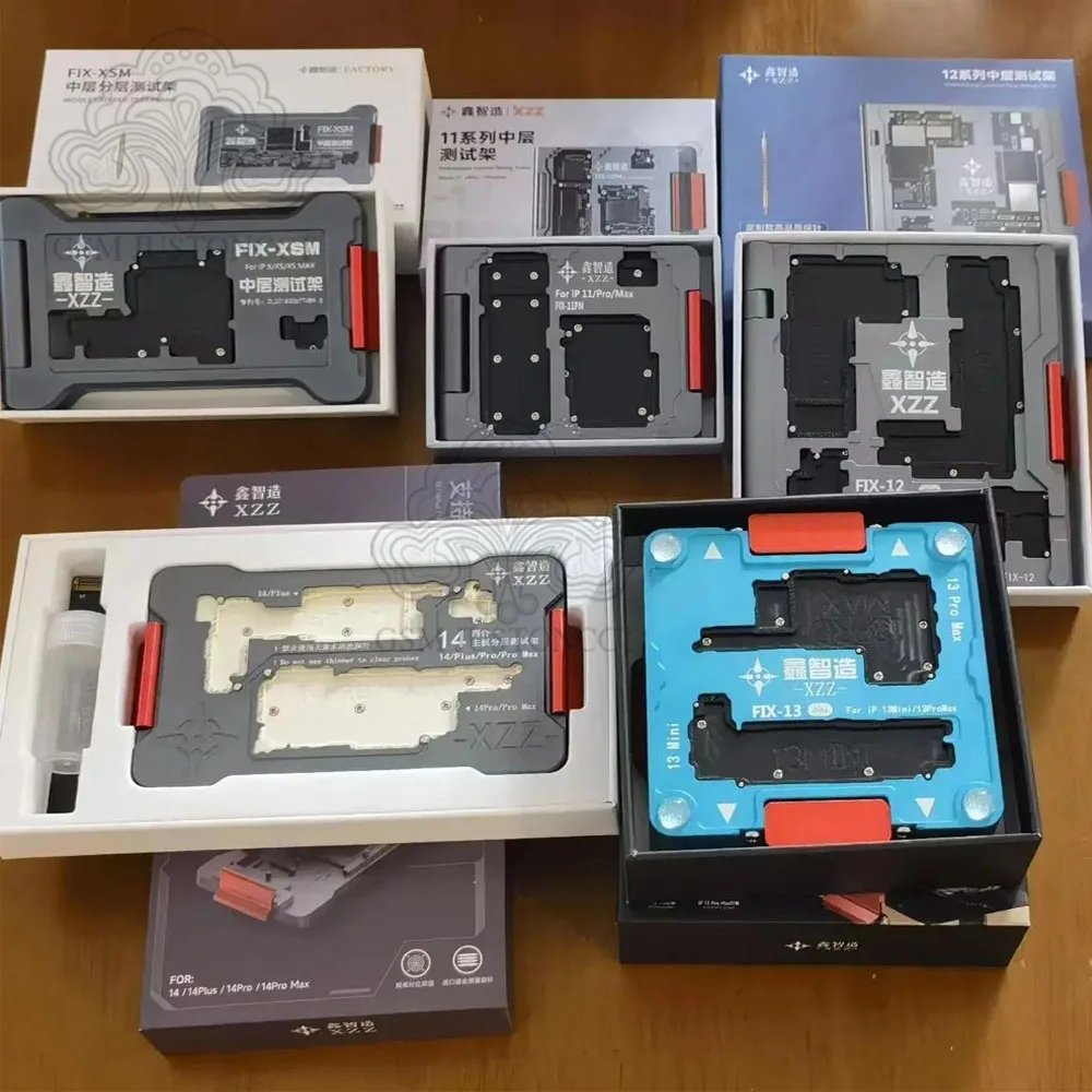 XZZ Xinzhizao 4in1 3in1 iSocket Tester для iPhone X 11 12 13 14 15 серии Dual Frame Middle Layer Fixture Функция Ремонт