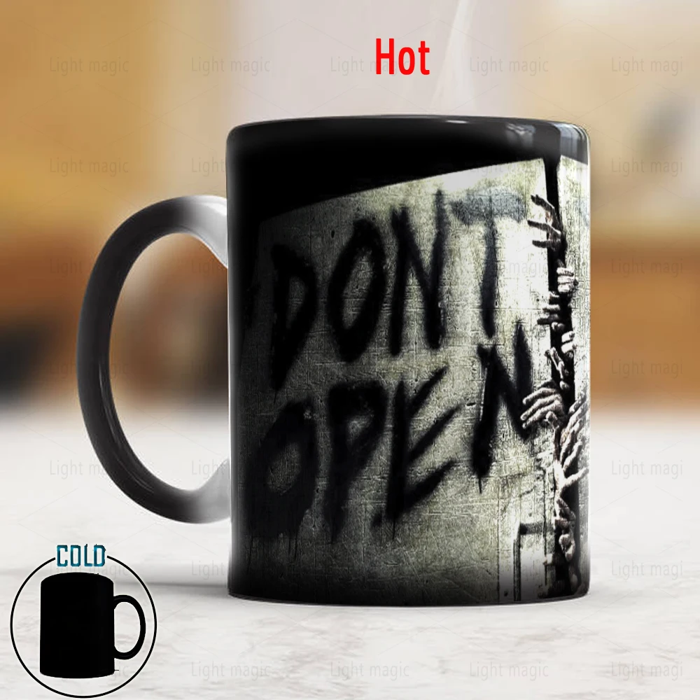 Walking dead dont open dead inside Mug heat change color mugs cup walking dead Ceramic coffee Mug Cup miglior regalo