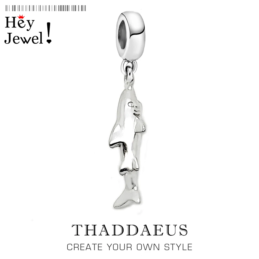 

Shark Pendant Ocean Charm 925 Sterling Silver Women Men Fashion Sea Animal Party Accessories