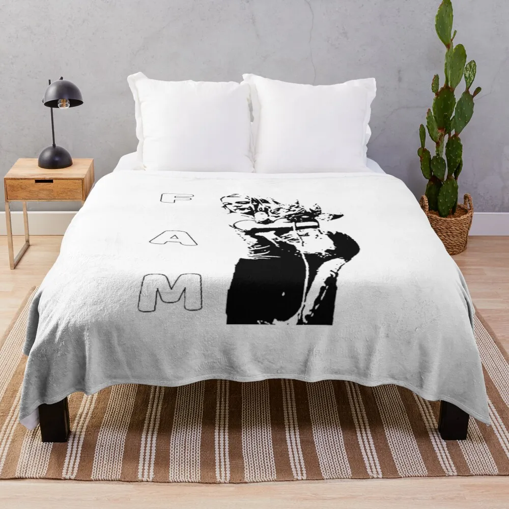 Подарочное черно-белое летнее одеяло с изображением Фреда и Мэри Сем меховые