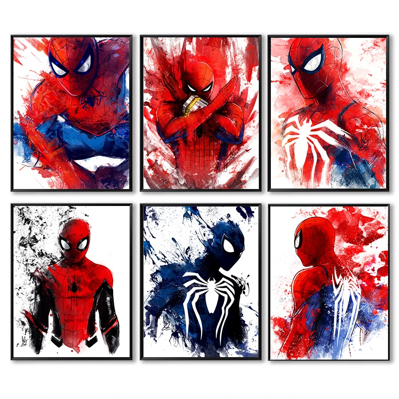 

5D алмазная живопись, Disney, акварель, Человек-паук, граффити, Marvel, полная Алмазная вышивка, домашний декор, подарки ручной работы EE2912