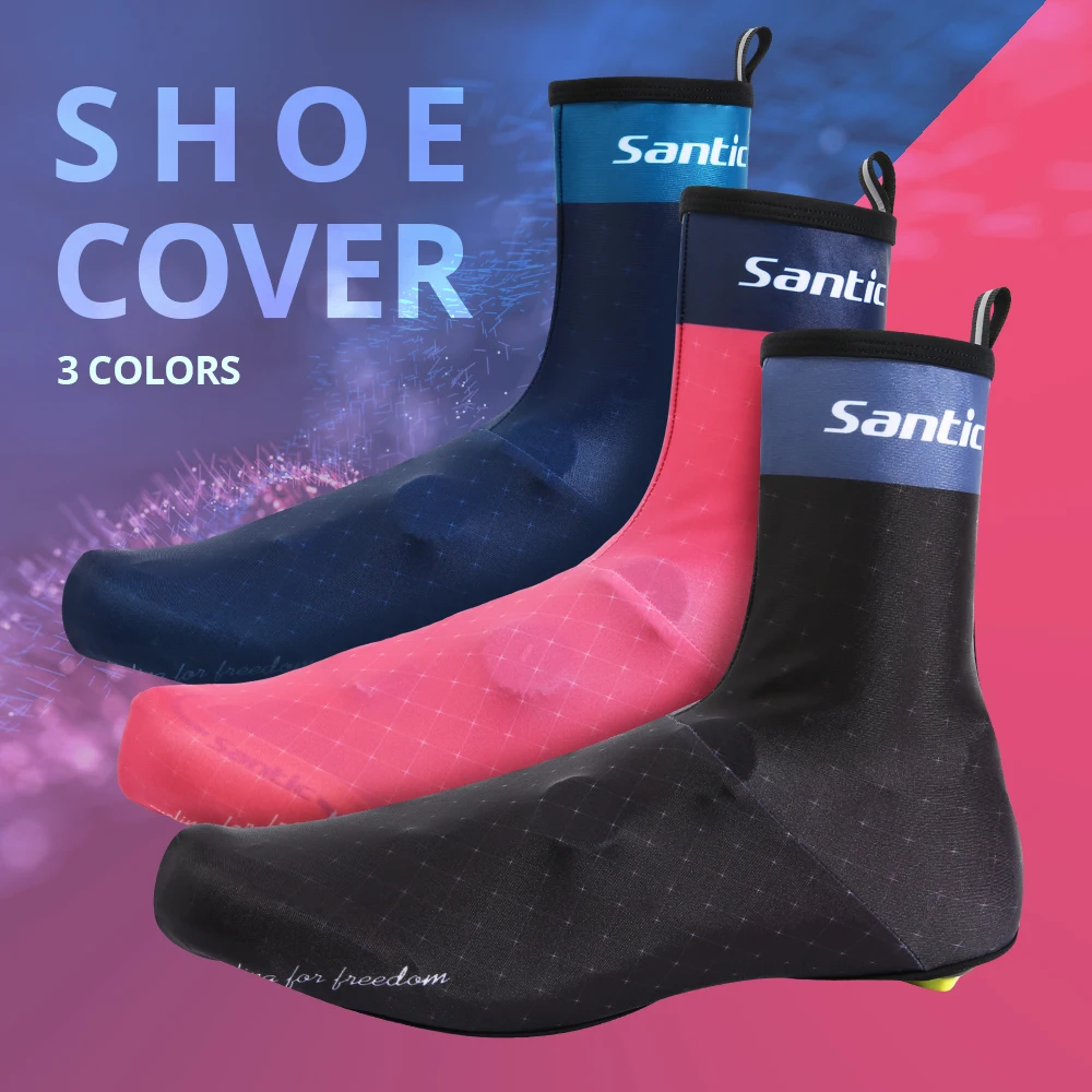 

Santic велосипедная обувь унисекс, зимняя ветрозащитная Водонепроницаемая теплая обувь, чехол для горного велосипеда, Азиатский размер W0P060