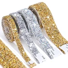 Самоклеящиеся ленты с блестящими стразами для украшения свадьбы, дня рождения