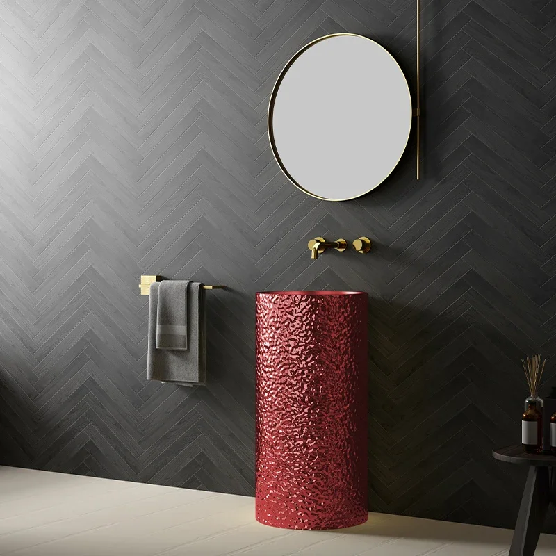 Столбик из нержавеющей стали раковина от пола до потолка индивидуальная