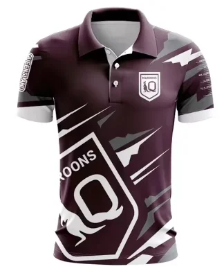 2024 QUEENSLAND маруны рыболокатор для взрослых рубашка рыбалки регби Джерси 2024/25 QLD