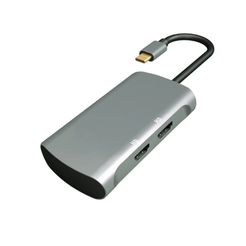 

Адаптер USB C-HDMI-концентратор, Стыковочная станция с Type C на HDMI, преобразователь 4K @ 60 Гц, отображает проекцию для ноутбука