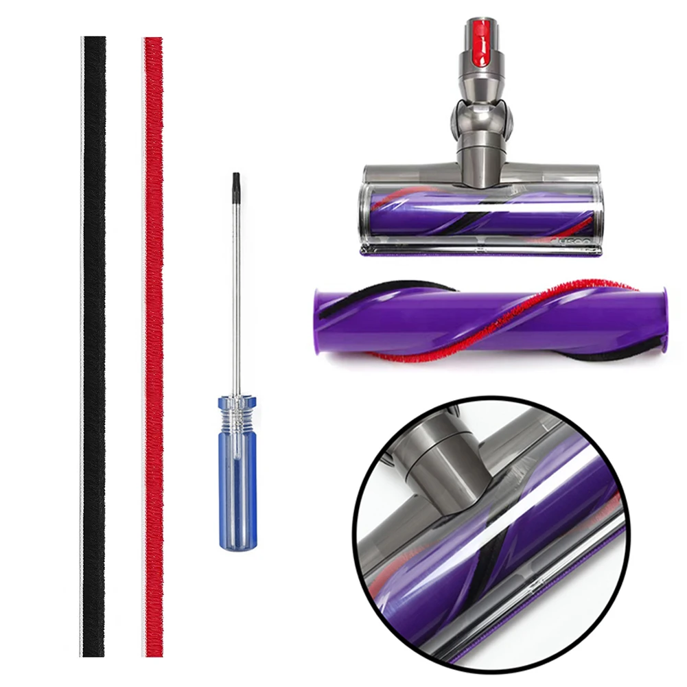 

Мягкие плюшевые полоски для пылесоса Dyson, сменные детали для пылесоса, 26 см, 2 шт.