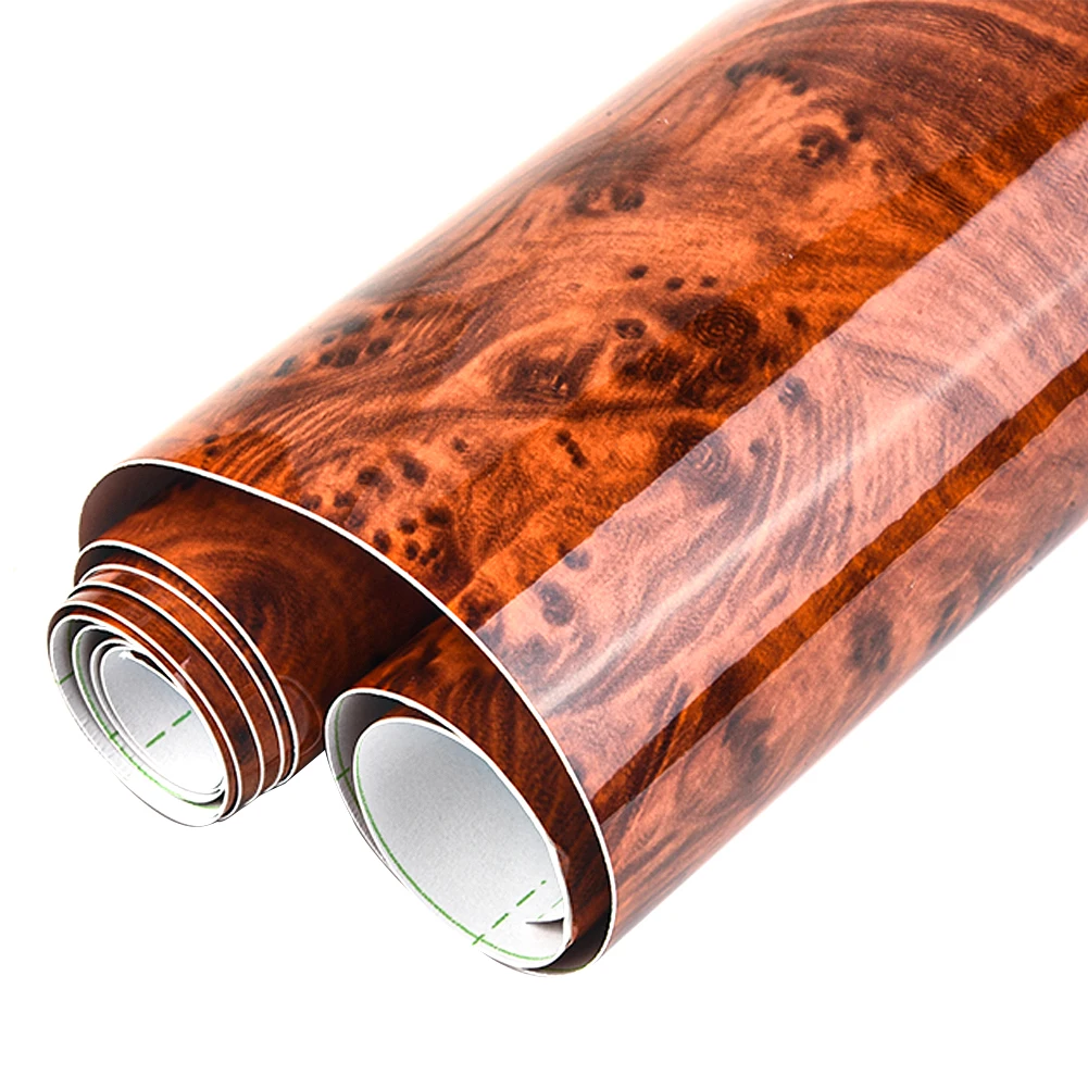 

1pc 30*120cm Car Sticker Internal DIY Film High Quality High Glossy Maroon Waterproof Durable Decoration Stickers Accessories