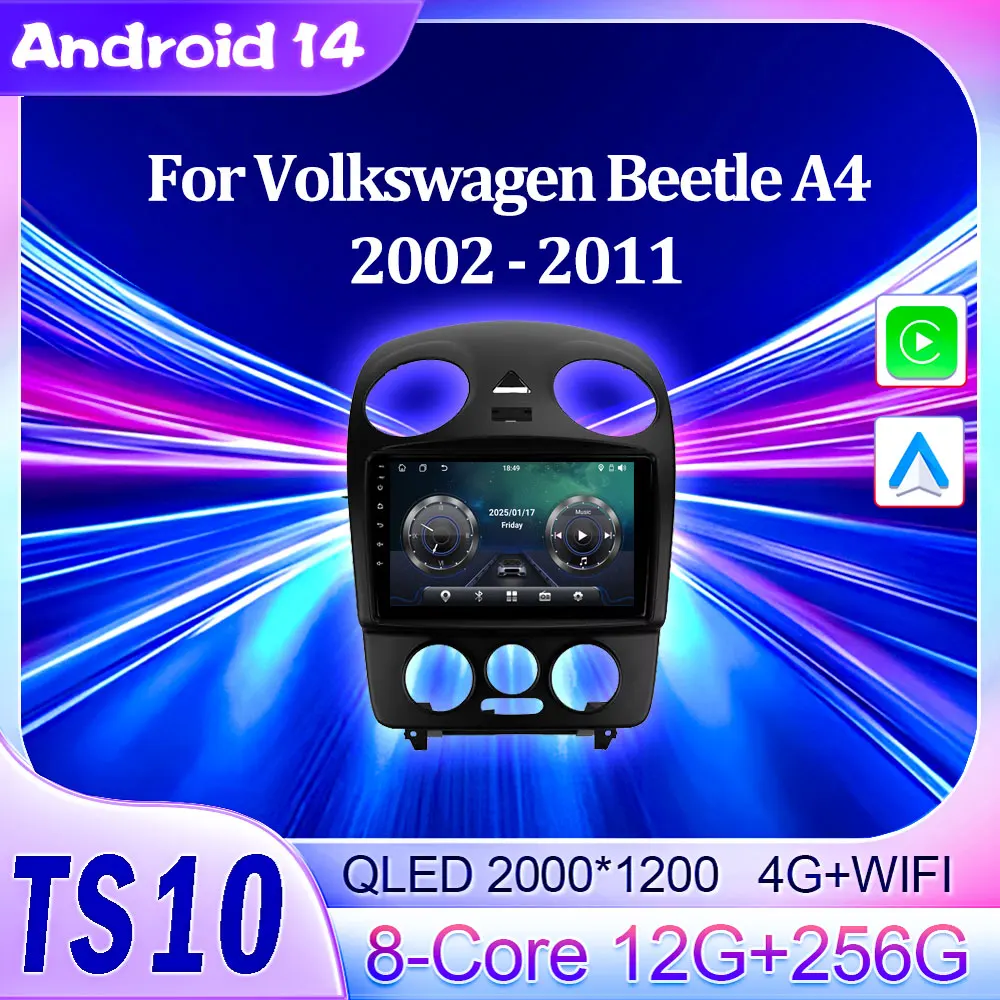 2din автомобильный Android для Volkswagen Beetle A4 2002-2011 беспроводной авто радио Carplay