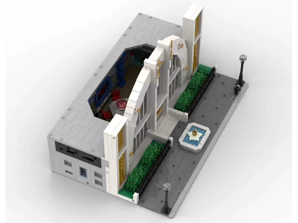 2658 деталей MOC: Конструктор «Зал Справедливости» для супергероев, развивающая игрушка-подарок на день рождения, пластиковые строительные блоки (art.: 3920db58031be) - 3920db58031be