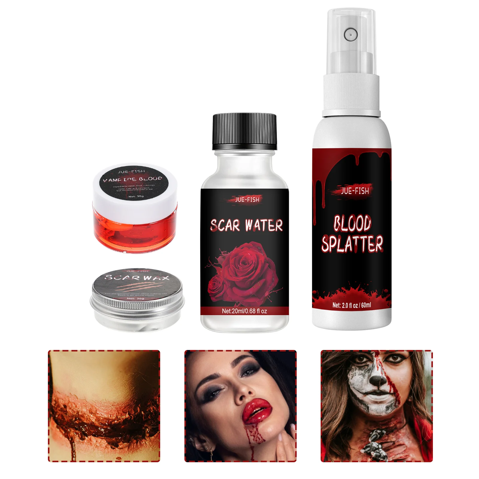 

1 Набор шрамов для эффектов шрамов, шпатель для плазмы крови, макияж тела для шрамов, шрамов для формовки