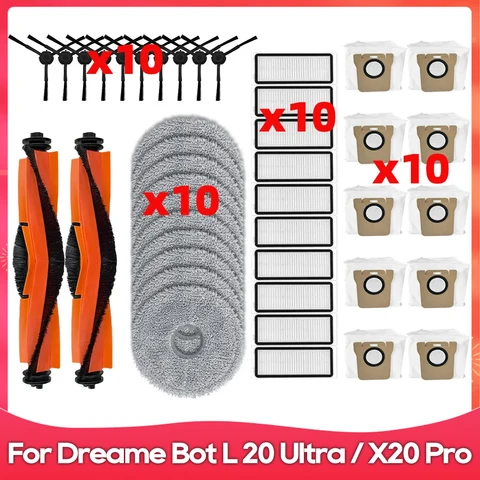 Запчасти для пылесосов OSSIEAO к Dreame Bot L20 Ultra, L20 Ultra Complete RLX41CE, L30 Ultra, X20 Pro