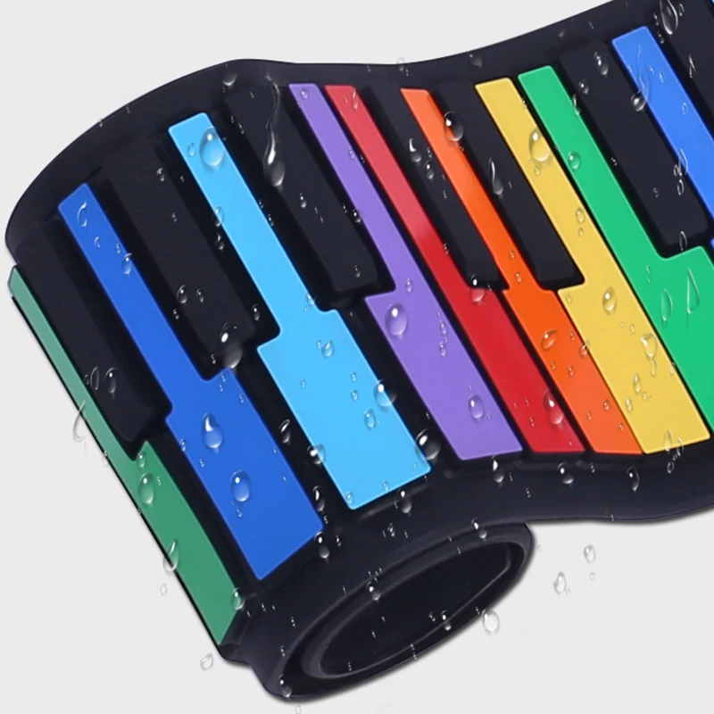 Music Roll Piano Otamatone Easycontrol Electronic Organ Folding Baby Piano Melodic Flexible Piano Infantil Musical Instruments enlarge