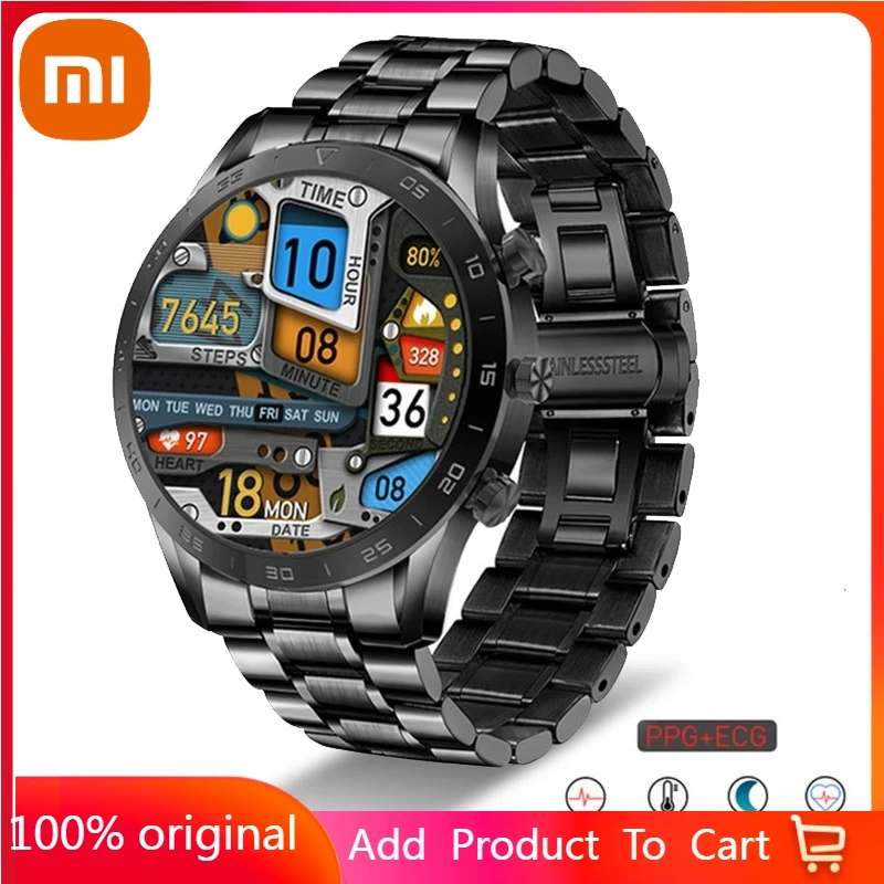 

Xiaomi Men Smart Watch Heart Rate Monitor IP68 Swim Sport Answer Dial Bluetooth Call Can Smartwatch Men for Android IOS