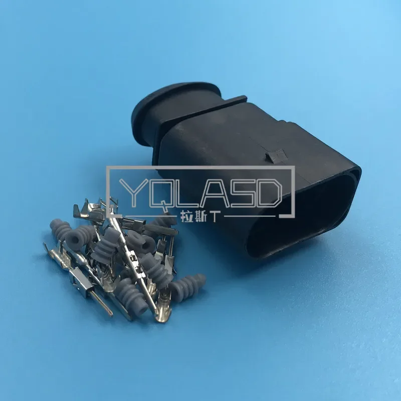 

1 комплект, 10-контактный 1,5 мм автоматический разъем для фар, розетка для дверного замка автомобиля, переменный ток в сборе для VW Audi 1J 0973715 1J 0973815 6X 0973815