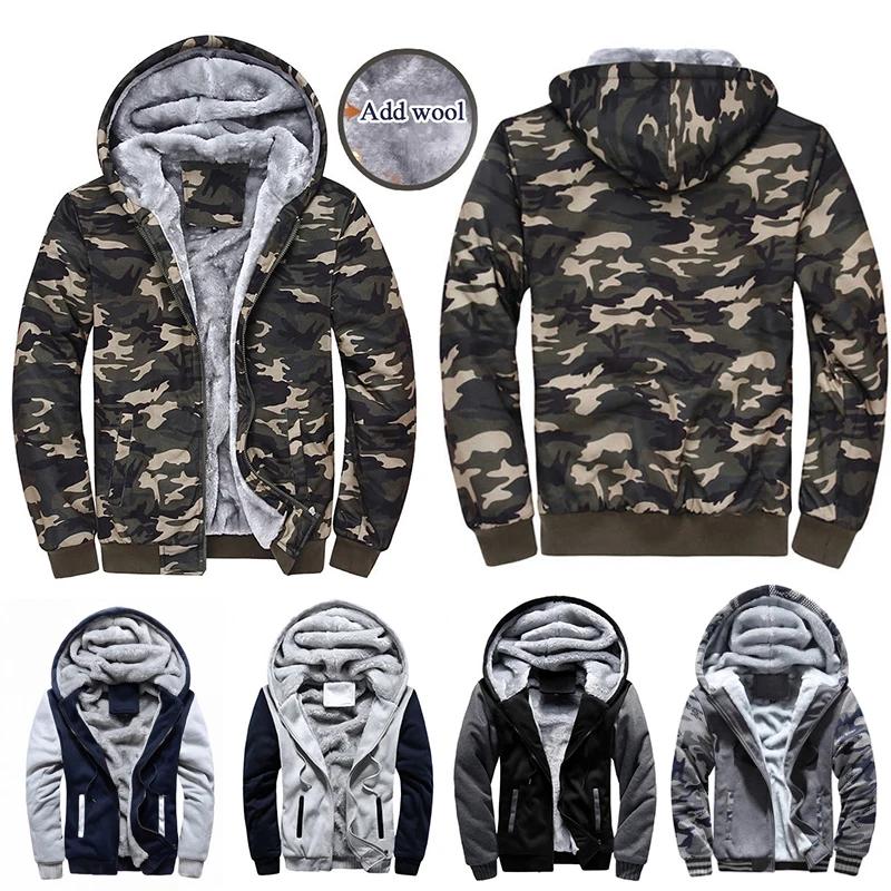Coat Cardigan Jacket Hoodie Overcoat Outwear Men Camo Padded Warm Sherpa Fleece Fur Lined
Coat Cardigan Jacket Hoodie Overcoat Outwear Men Camo Padded Warm Sherpa Fleece Fur Lined