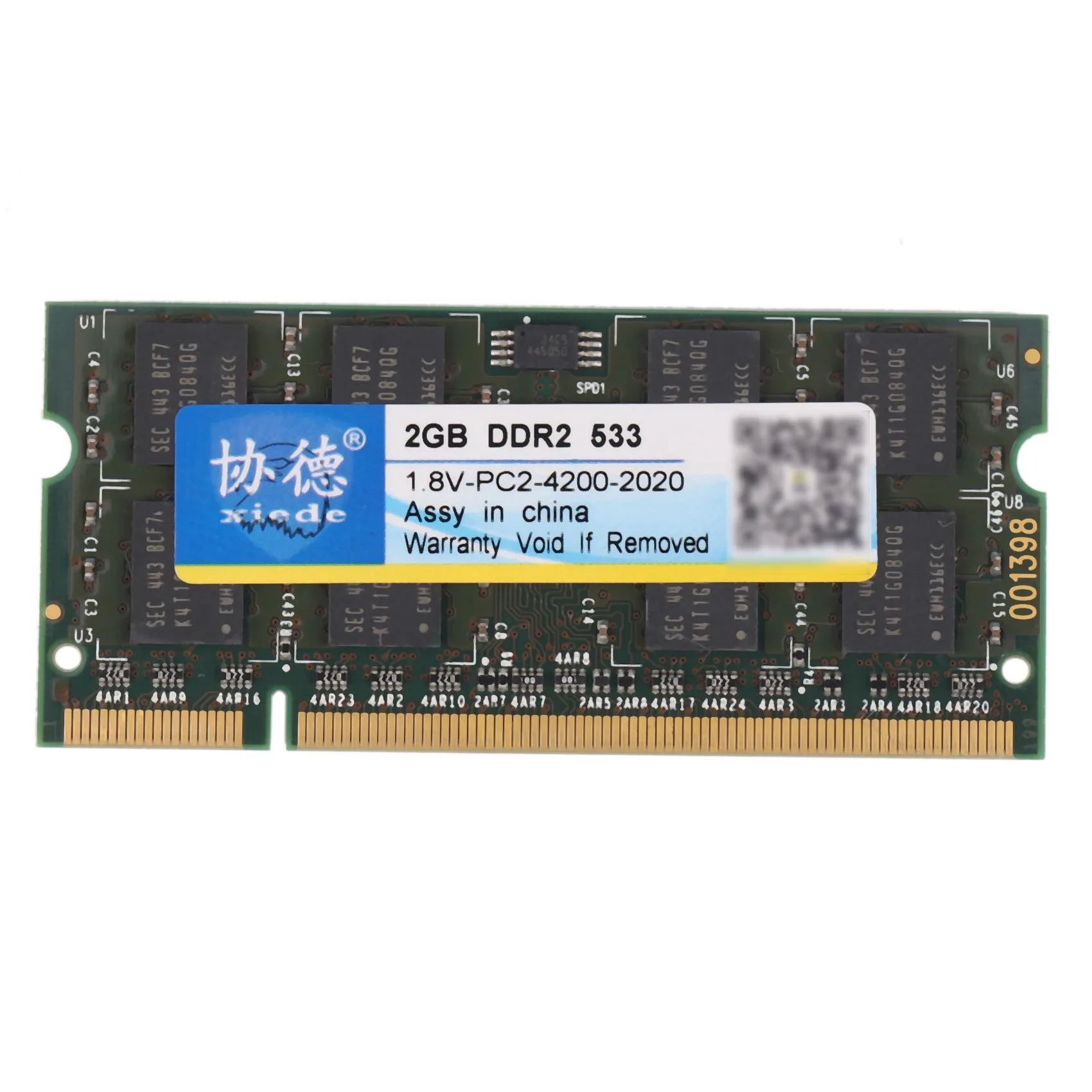 

Модуль оперативной памяти для ноутбука Xiede Ddr2 533 2 Гб Pc2-4200 240Pin Dimm 533 МГц для ноутбука X029