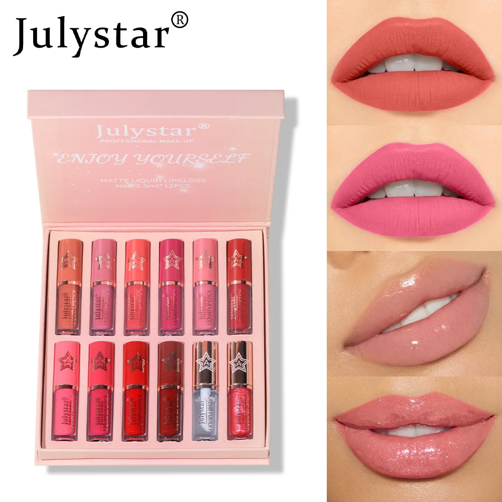 

12 Colors Matte Liquid Lipstick Waterproof Long Lasting Velvet Mate Nude Red Lip Gloss Tint Makeup Cosmetic Lipsticks Lipgloss