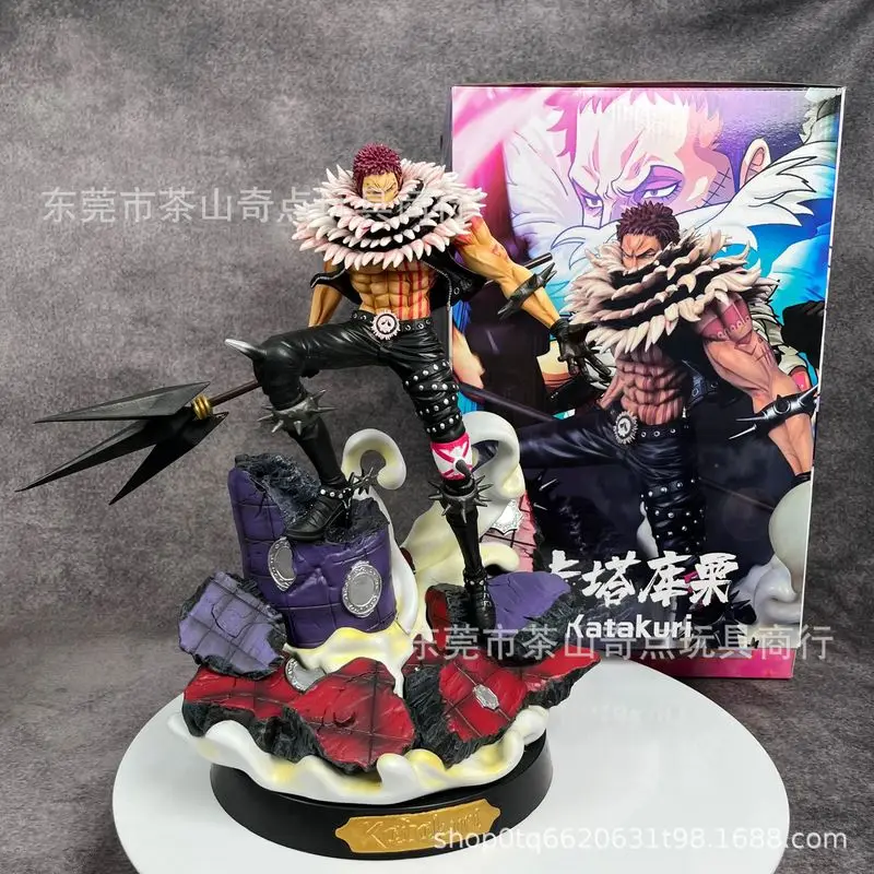

36cm One Piece Charlotte Katakuri Action Figure Anime Collection Statue Gk Katakuri Figurine Model Doll Children Toys