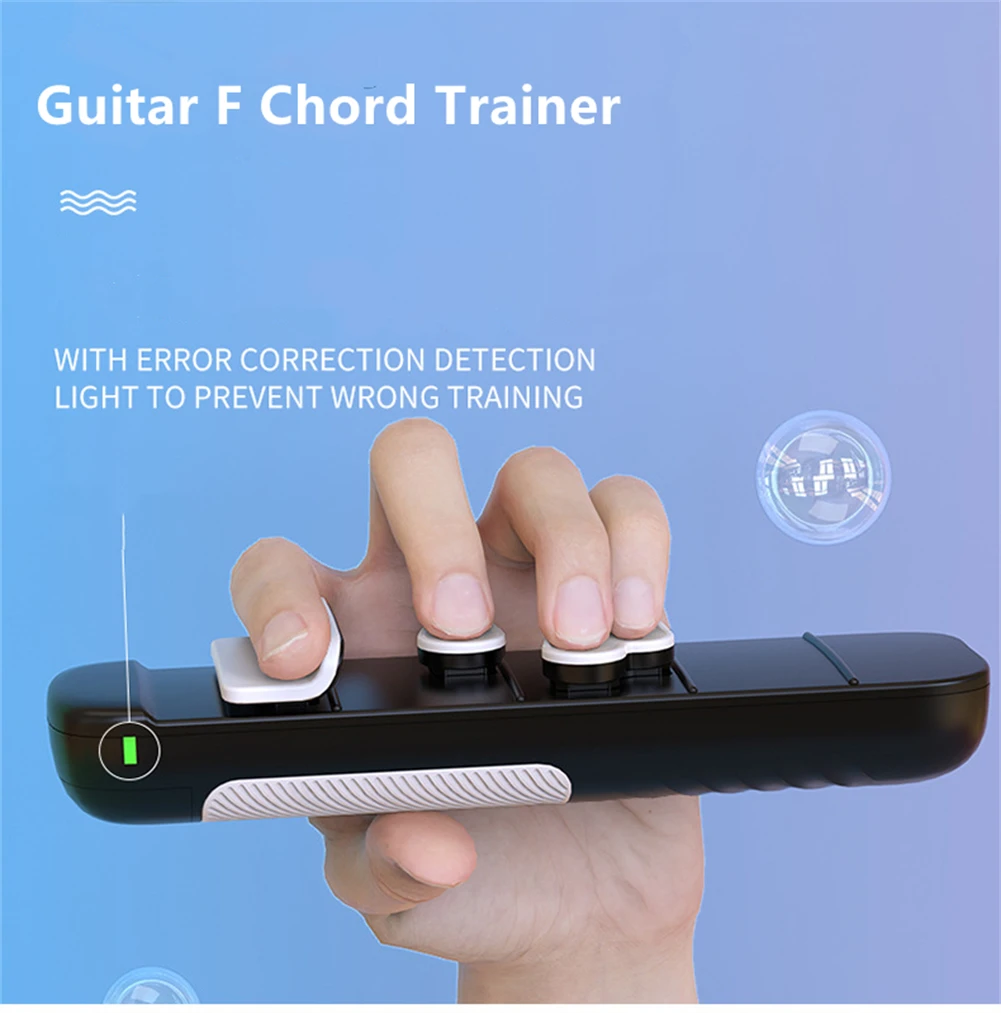 

Portable Guitar F Chord Trainer Finger Practice Tool Beginner Learn System Teach Stringed Musical Instruments Accessories