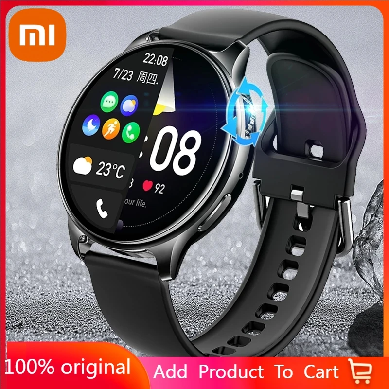 

Xiaomi Smart Watch Men Bluetooth Call 360*360 HD Pixel Custom Dial Waterproof Sport Fitness Tracker SmartWatch For Android IOS