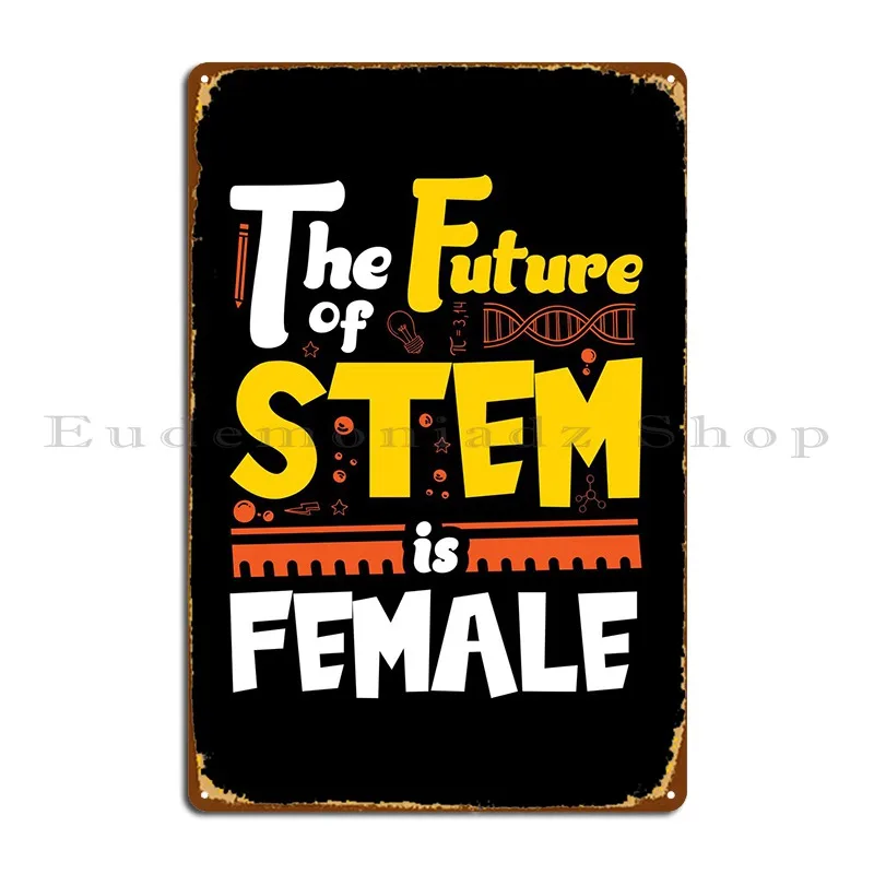 Металлический знак Steminist Stem, Настенный декор, дизайнерский оловянный плакат