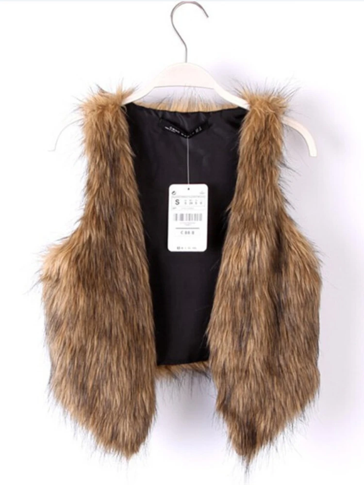 Autumn and winter 2020 new fashion solid color imitation fur vest special price