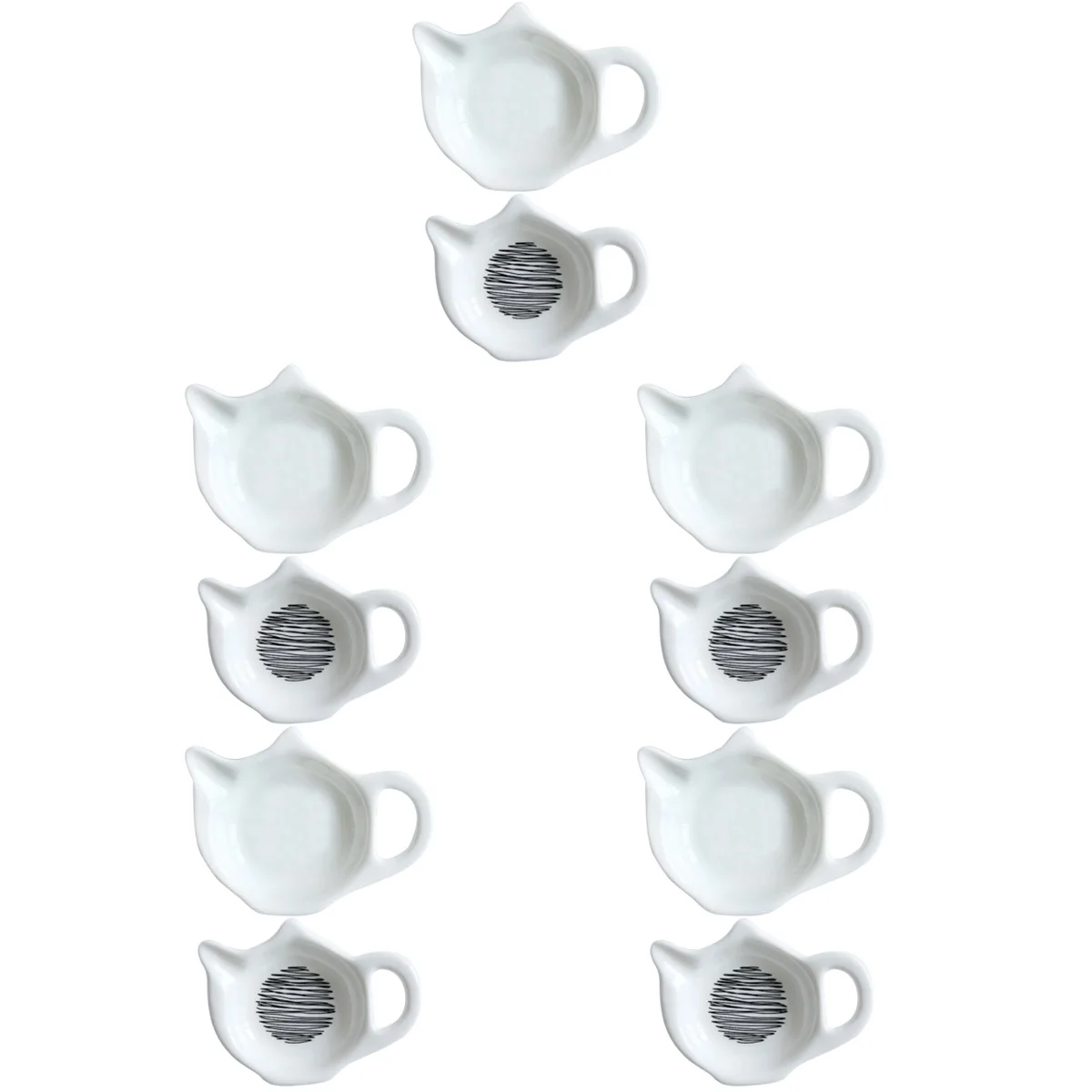 

10 Pcs Special Spoon Holder Coffee Spoon Holder Delicate Teabag Dish Household Teabag Holder for Replace Coffee Station