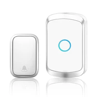 cacazi self powered waterproof wireless doorbell with no battery us eu uk plug 60 chime intelligent home doorbell ringbell 220v