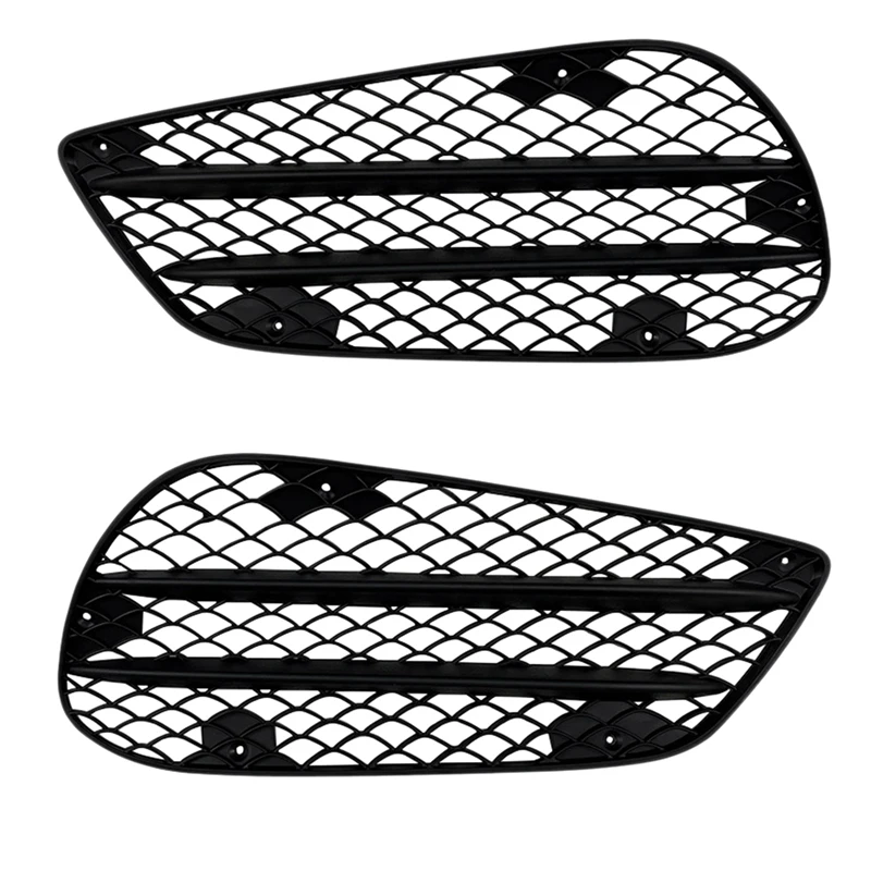 

1Pair Car Front Bumper Fog Lamp Grille For Mercedes Benz E Class W212 E63 AMG 2013 2014 2015 Sport Version Only