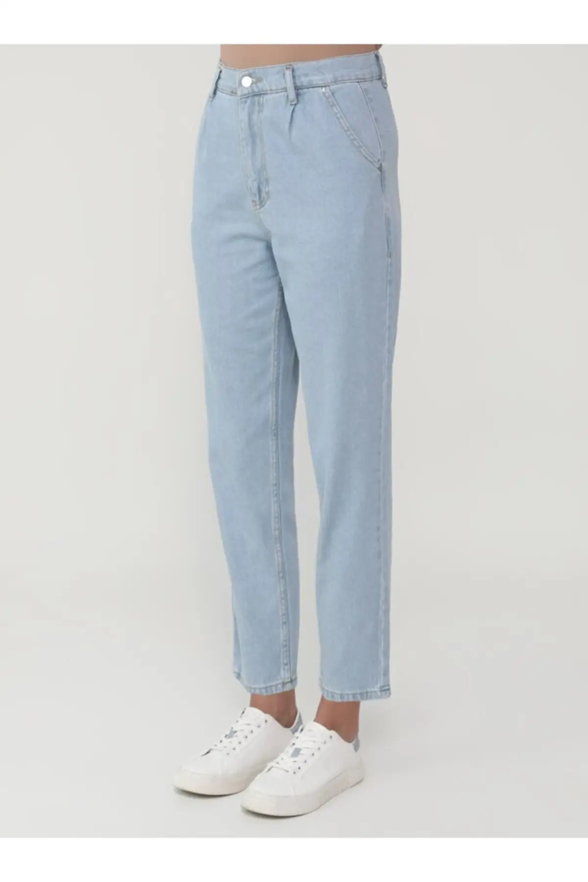

Women have natural ice of pocket Jeans Fabric Women's Islamic Clothing Pants