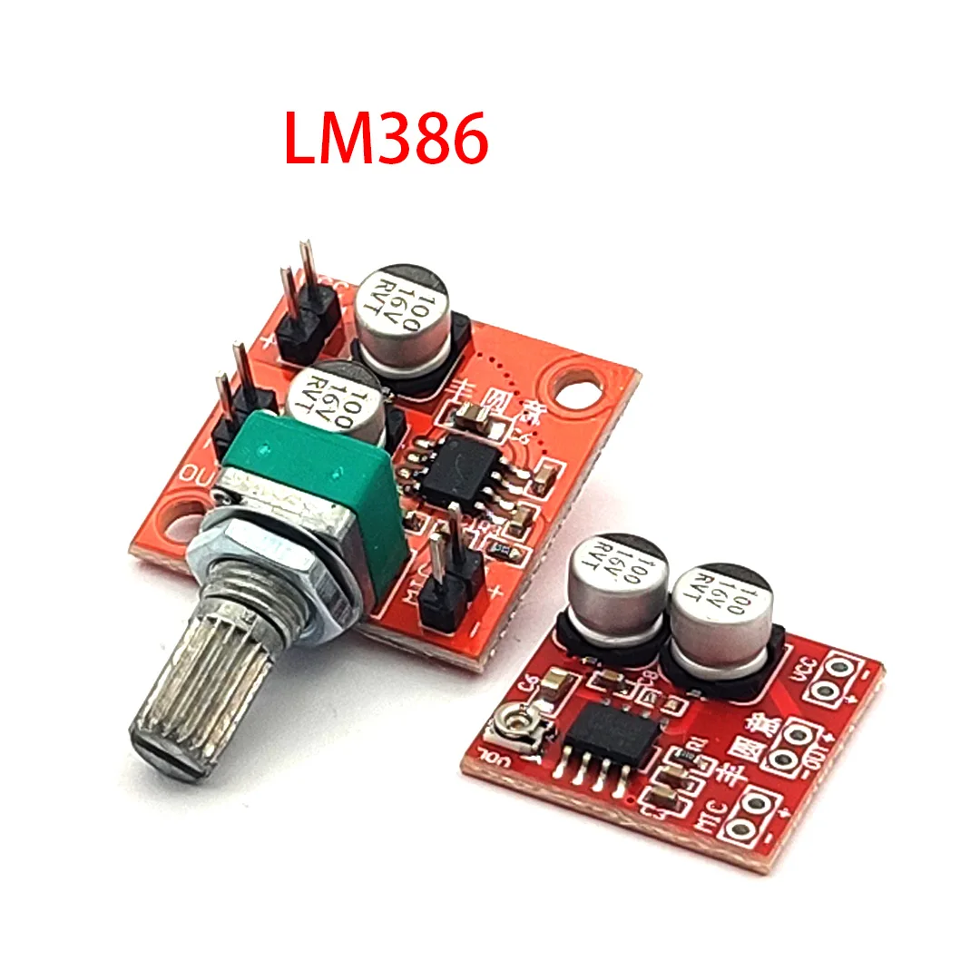 

LM386 Amplifier Module LM386 Electret Microphone Amplifier Board Microphone Amplifier LM386