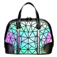 luminous irregular tote shell bag 2021 fashion pvc quality leather womens designer handbag lady sac femme bolsas shoulder bag