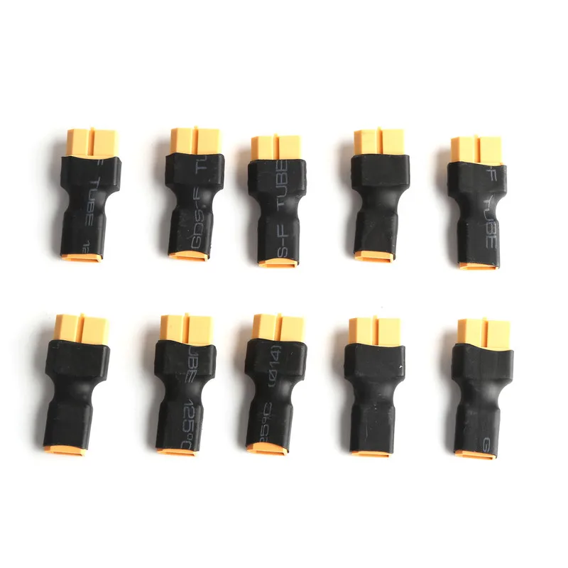 

10pcs XT30 Male to XT60 Female/XT30 Female to XT60 Male Plug Adapter For Multi Rotor Lipo Battery Connector RC FPV Racing Drone