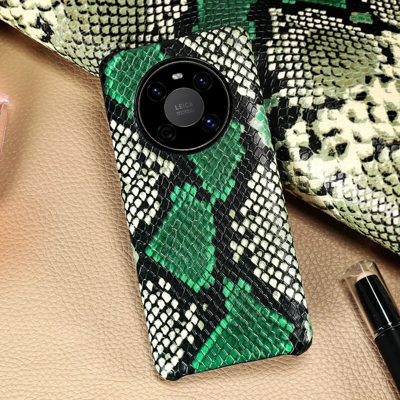 

Роскошный чехол для телефона с рисунком питона для Huawei Mate 50 40 30 20 Pro 40 20 lite, задняя крышка, чехлы для hua wei P50 p40 p30 p20 Pro