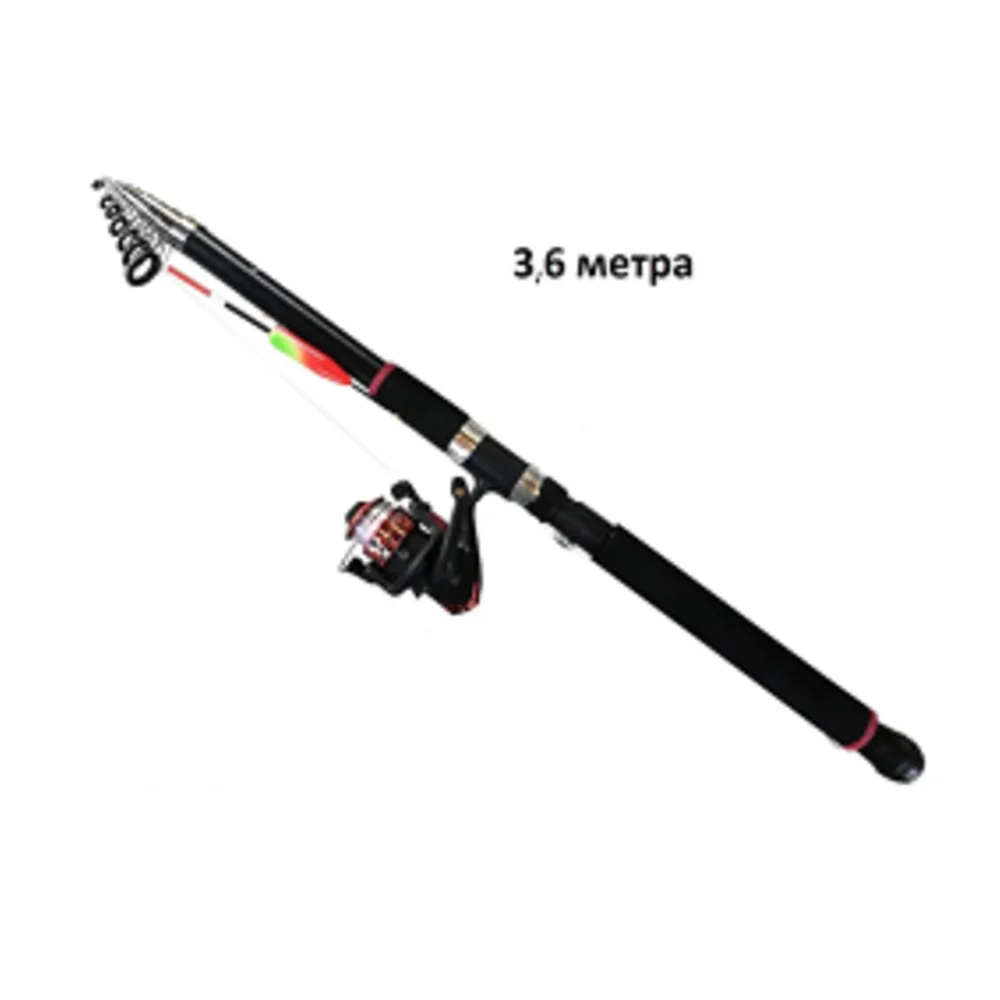 Удочка телескопическая Удача 3 6 метра (3 м 360см ) в сборе (катушка + леска поплавок