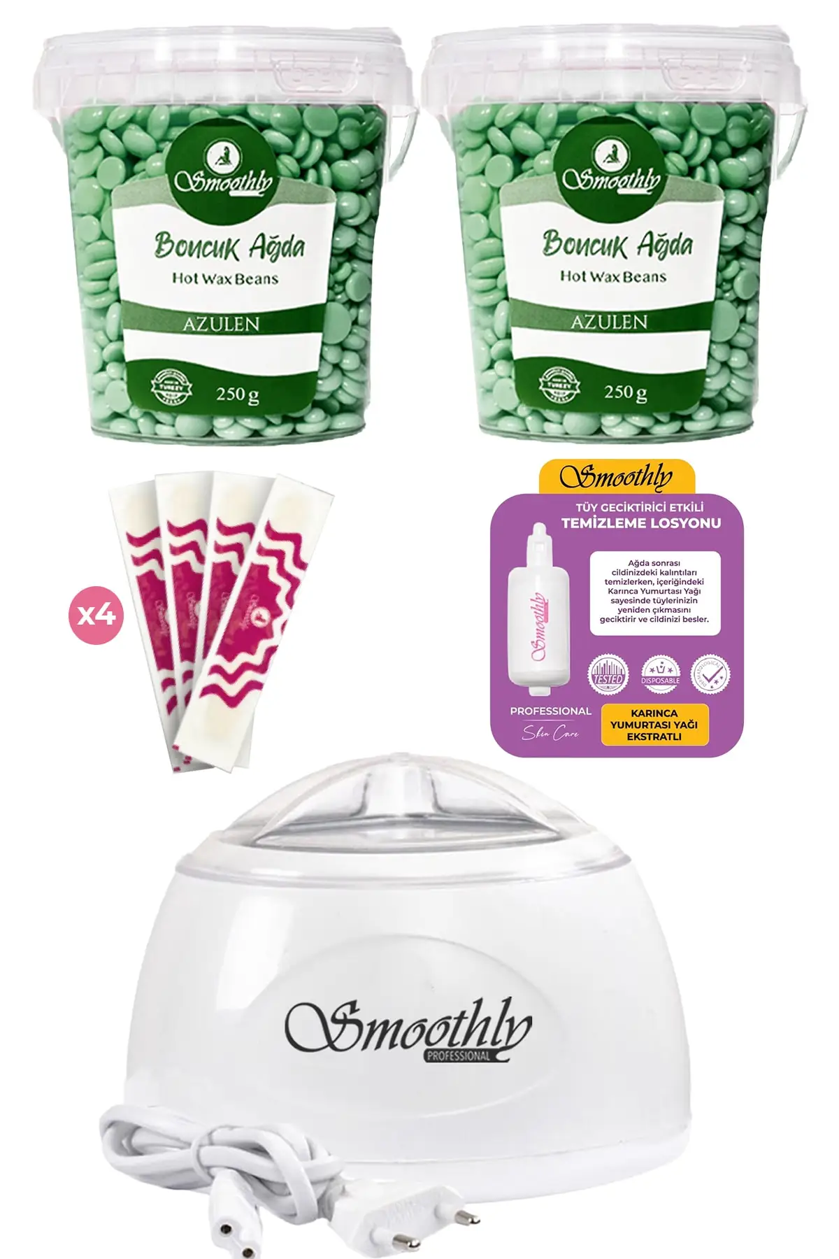 

500gram Azulen Peel Off Bead Wax Set Wax Warmer Machine Hair Retardant Wax Lotion