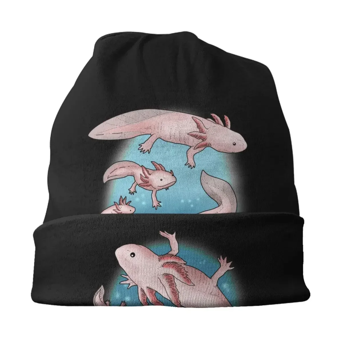 Детская шапка-бини Kawaii Axolotl зимняя шапка унисекс женские вязаные шапки в стиле