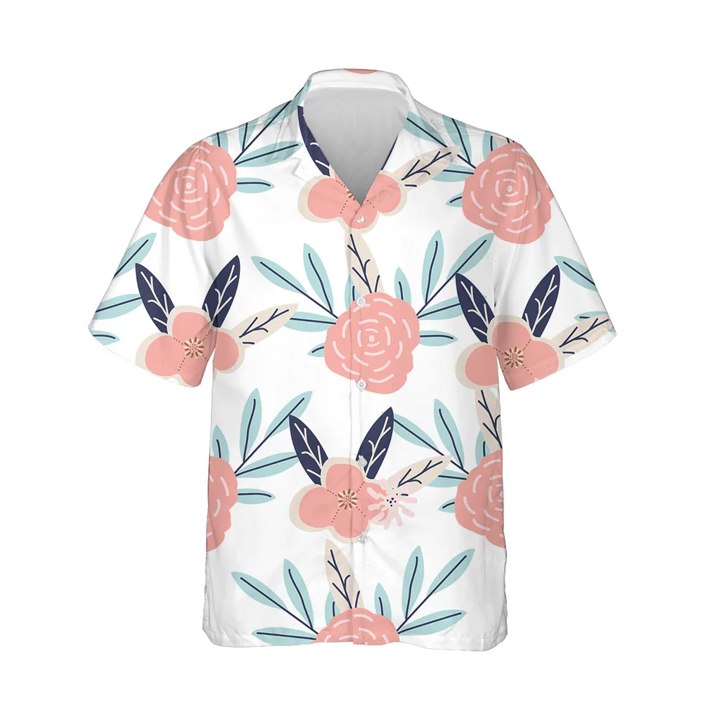 Jumeast New 3D Summer Shirts For Men Mens Hawaiian Shirt Short Sleeve Casual Fashion Breathable Streetwear Comfortable Blouses
