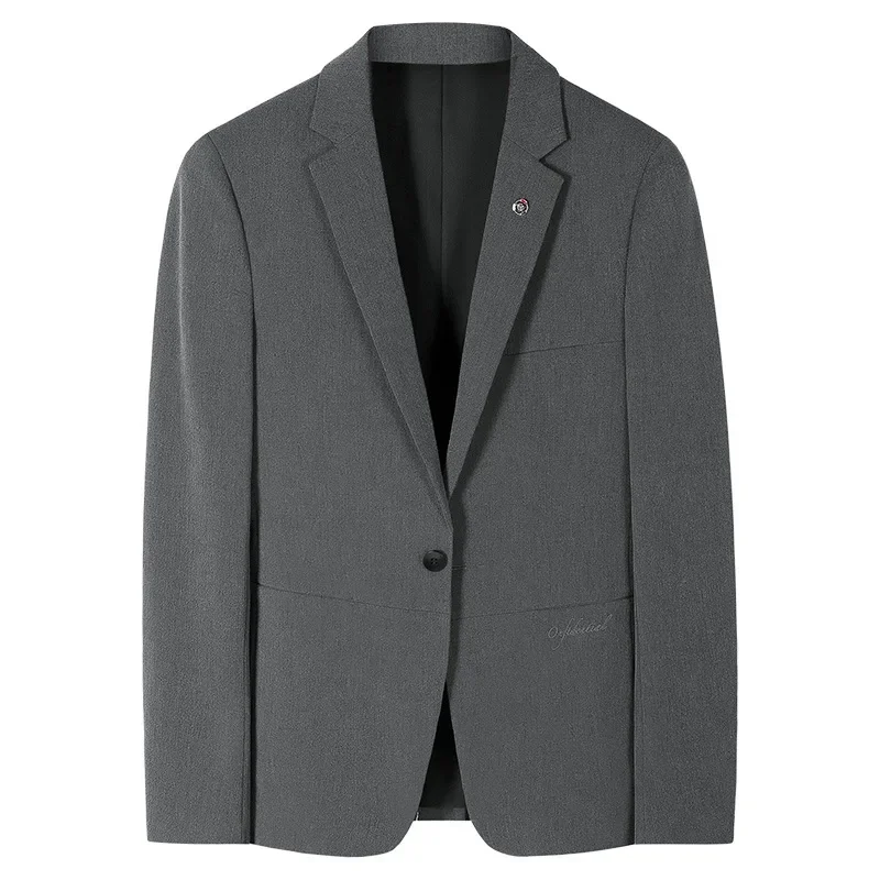 Мужские повседневные блейзеры в западном стиле приталенный Стильный костюм из