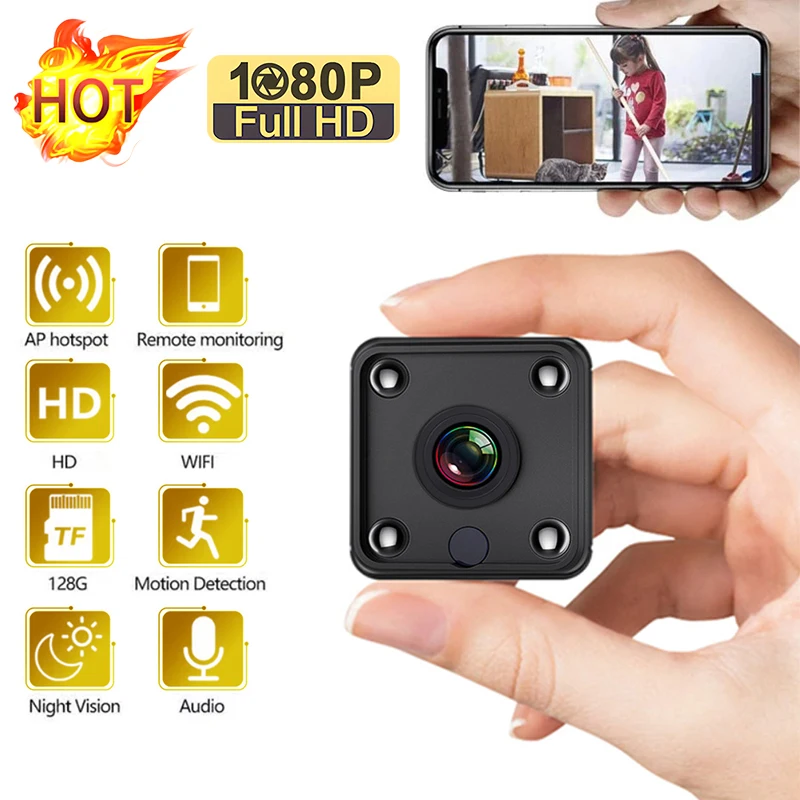 

X6 1080P HD Mini Camcorder Camera Wireless Surveillance Camera Night Motion DVR Micro Webcam Home Security WIFI Baby Monitor Cam