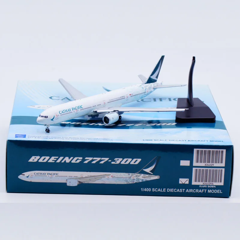 XX4129A Коллекционный самолет из сплава в подарок JC Wings 1:400 Cathay Pacific Boeing B777-300 литая под