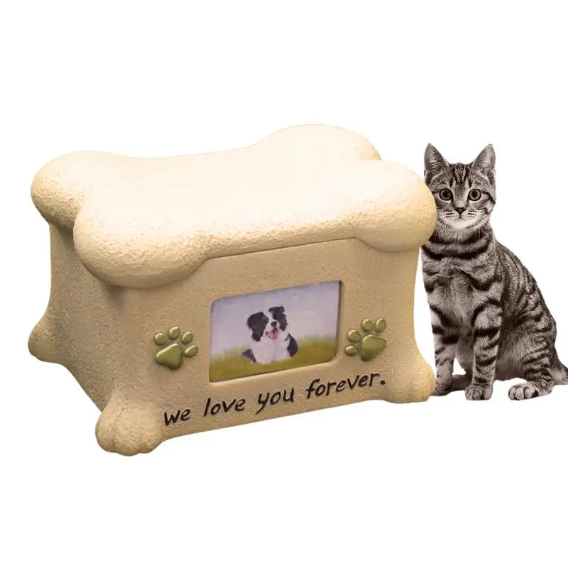 

Полимерная коробка для урн для домашних животных, любимый отображение сувениров ручной работы, наборы урн для домашних животных, портативные памятные рамки для картин, коробка для потери домашних животных, аксессуары