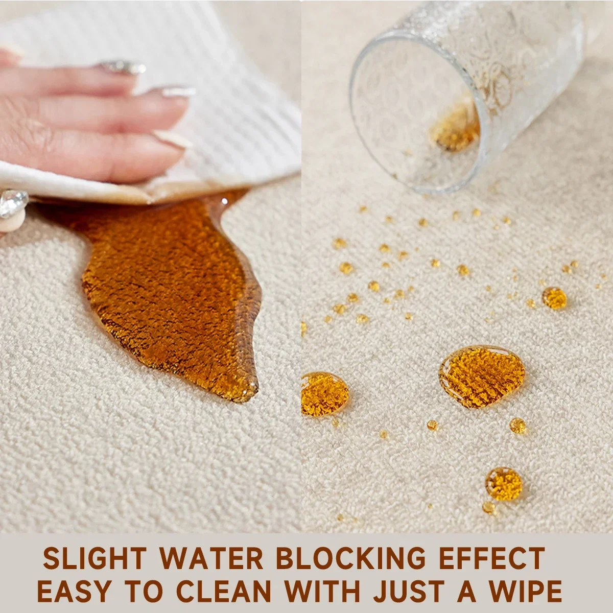 Круглый ковер для гостиной бежевый напольный коврик компьютерного стула