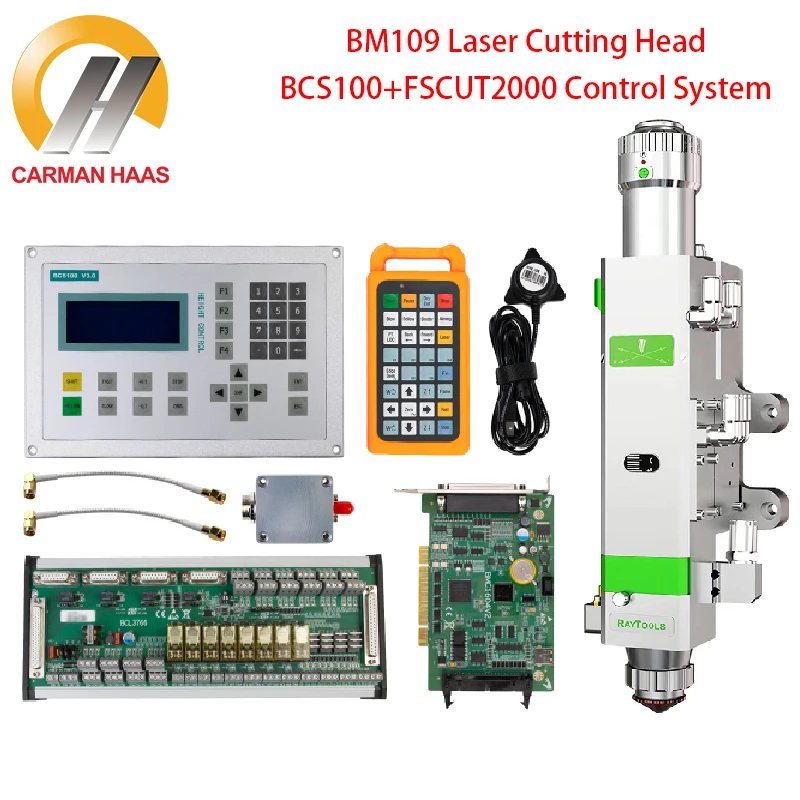 Raytools BM109 1.5KW Laser Cutting Head+BCS100 Torch Height Controller Cypcut Control System+FSCUT2000 Cutting Control System