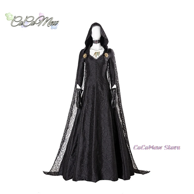 Костюм для косплея жемчужной леди вампира страшная ролевая накидка с капюшоном