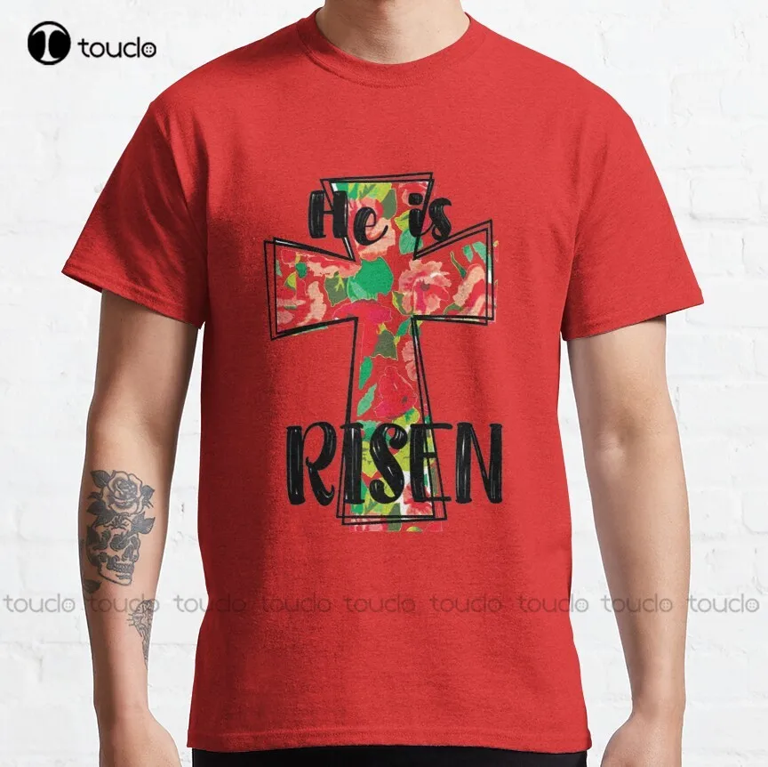 

Easter Is About Jesus He Is Risen Classic T-Shirt Womens Shirt Harajuku Streetwear Custom Aldult Teen Unisex Christmas Gift New