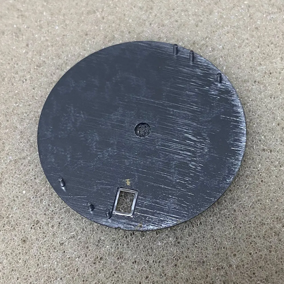 S Modified Watch Dial 28.5mm Watch Dial Sun Grain/frosted Lettering Green Glow Fit NH35/364R Movement