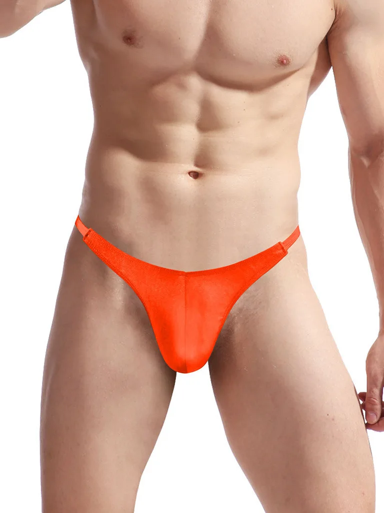 2024 новые модные сексуальные однотонные трусы с низкой талией мужские Pure Desire